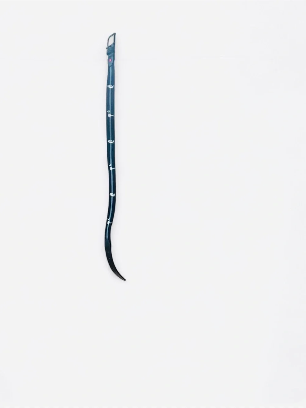 Men's Black Belt with Blue Stripe - Casual Webbing Strap